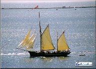 Tall ship crossing Plymouth Sound