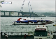 Qatar winched into position